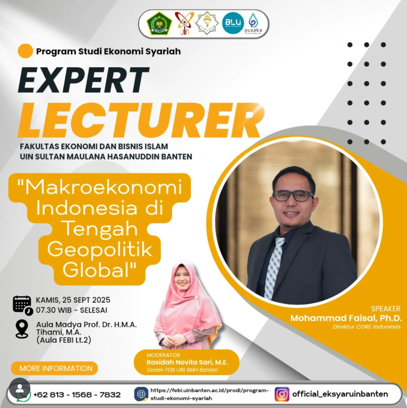 📢✨ EXPERT LECTURER EKONOMI SYARIAH FEBI UIN BANTEN ✨📢