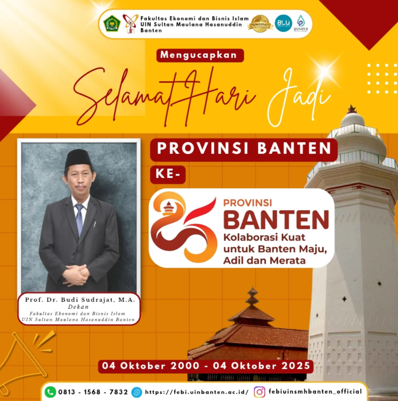 ✨Selamat Hari Jadi Provinsi Banten ke-25✨